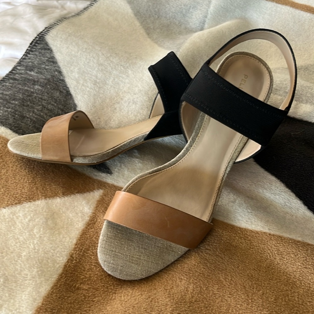 Kitten Heel Sandals - Stretch